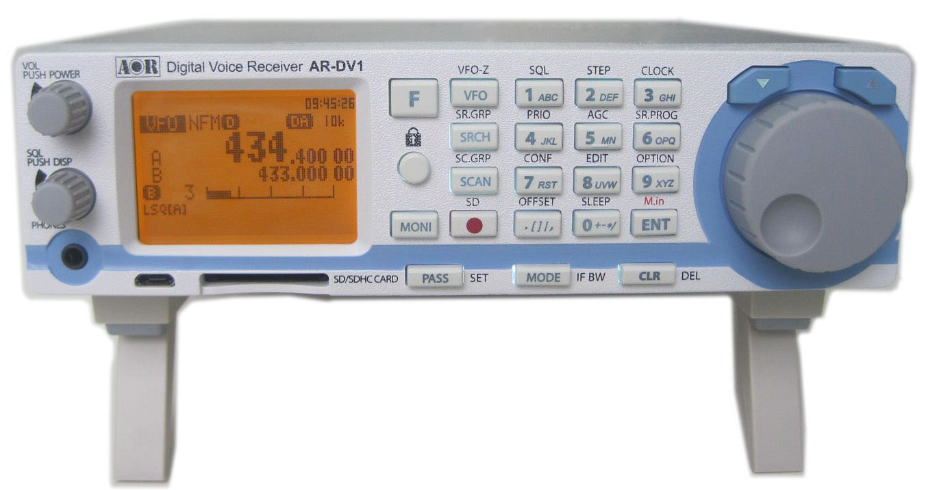 AOR AR-DV1 Ricevitore scanner per segnali vocali digitali e analogici 100KHz~1300MHz